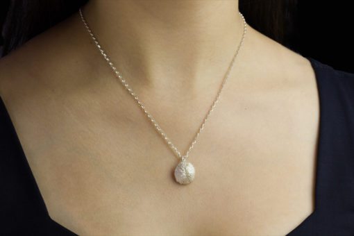 Alohi Kai mushroom coral chunky necklace model