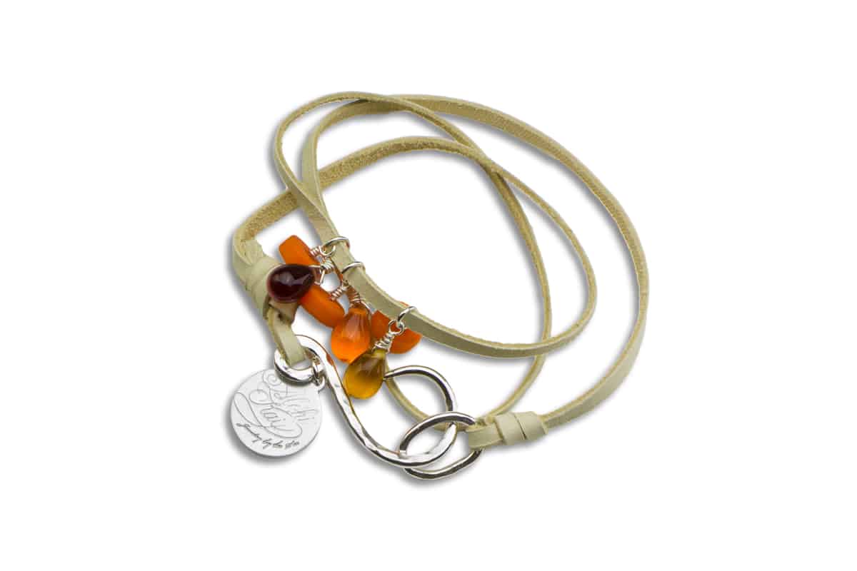 Alohi Kai persimmon sunrise BCH Wrap Bracelet