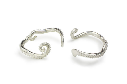 alohi kai octopus cuff duo silver