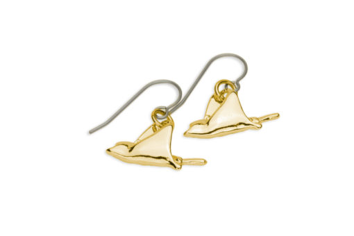 SER drop earrings gold