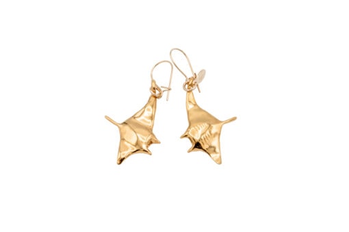 Alohi Kai manta earrings gold