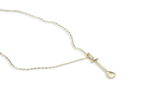 Hohonu paddle gold necklace