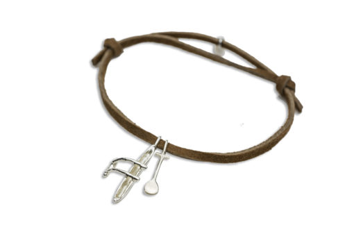 Hohonu adj bracelet canoe paddle suede CLOSE