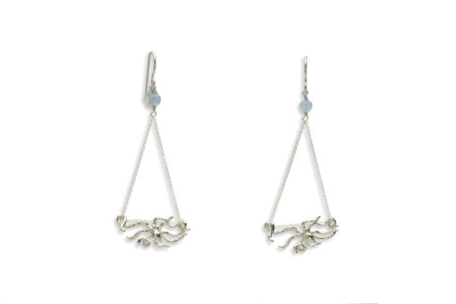 night octopus earrings