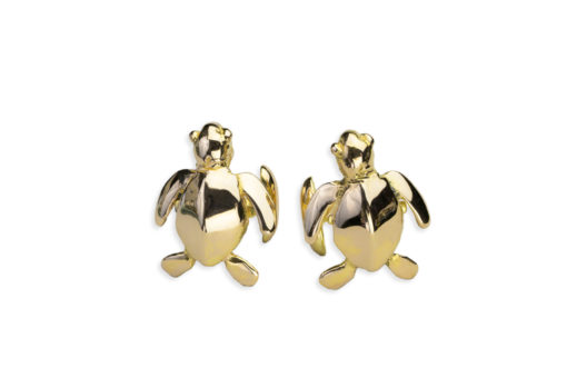 AK honu cufflinks gold II fronts