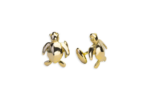 AK honu cufflinks gold III