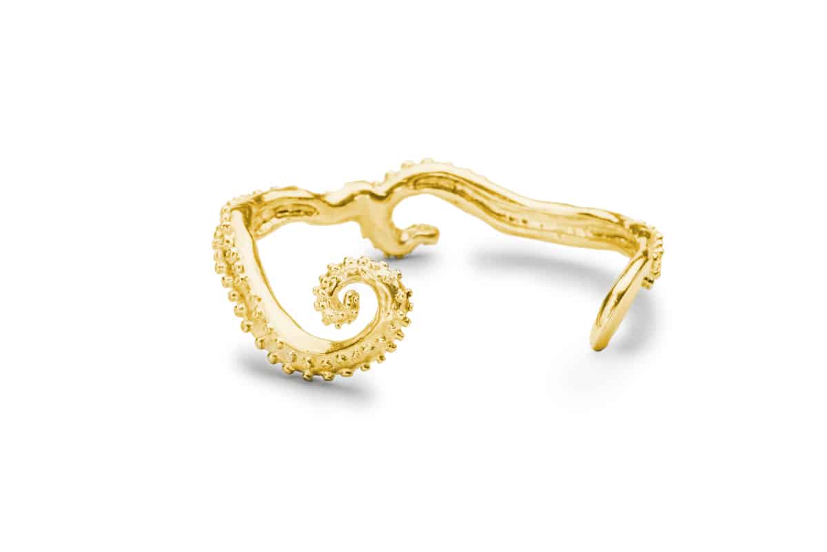 Octopus cuff gold