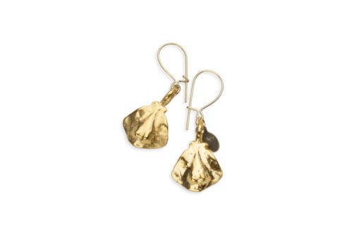 stingray drop earrings gold 2