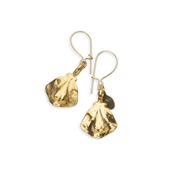 stingray drop earrings gold 2