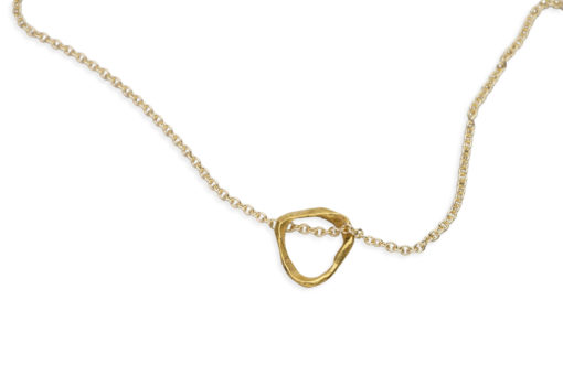 Ola Wai Simplicity necklace Gold close