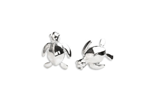 Honu iki cufflinks silver