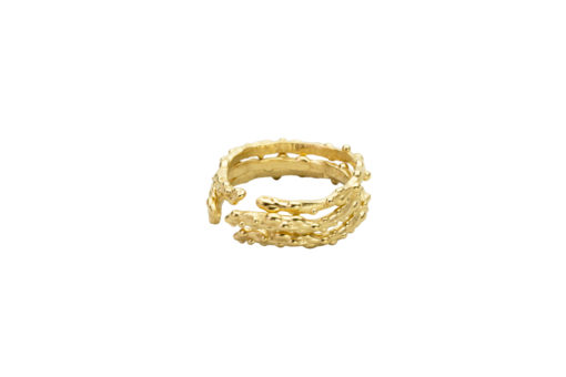 AK limu blade ring stack Gold