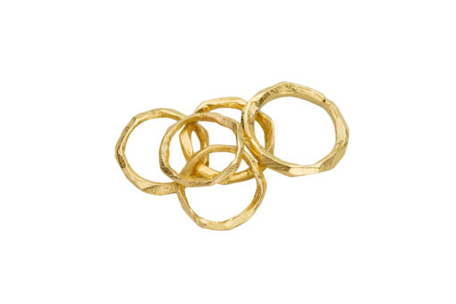 AK wai rings pile Gold