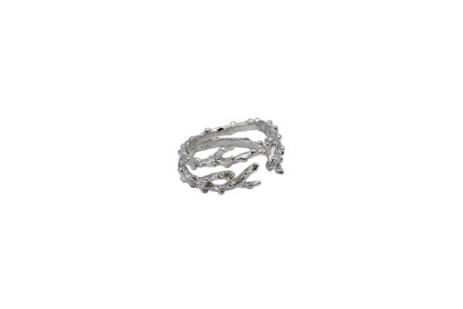 Alohi Kai Limu Ring sterling silver stack