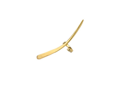 Medium thresher ear cuff, gold I