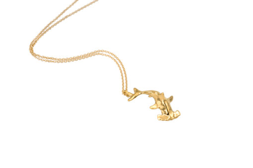 Alohi Kai scalloped hammerhead necklace - gold