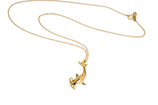 Alohi Kai scalloped hammerhead necklace - gold