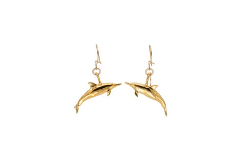 Alohi Kai naia spinner dolphin earrings Gold