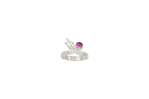 mermaid ring - pink sapphire 5mm