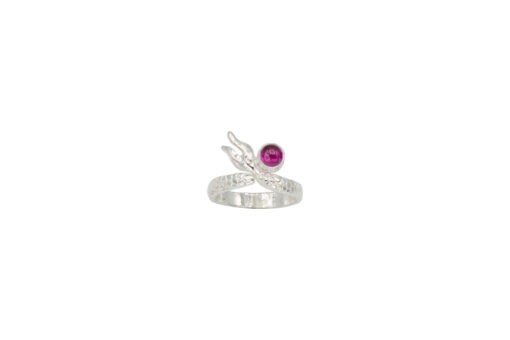 mermaid ring - ruby 5mm