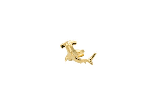 scalloped hammerhead ear cuff gold