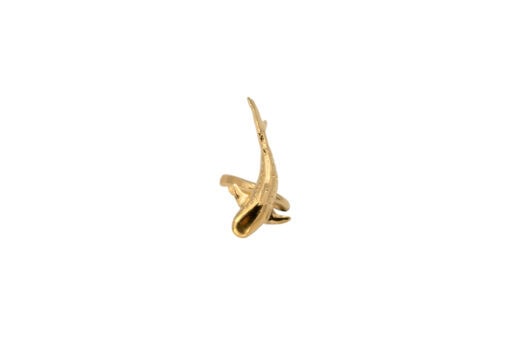 Alohi Kai nguni tiger shark gold ear cuff - down