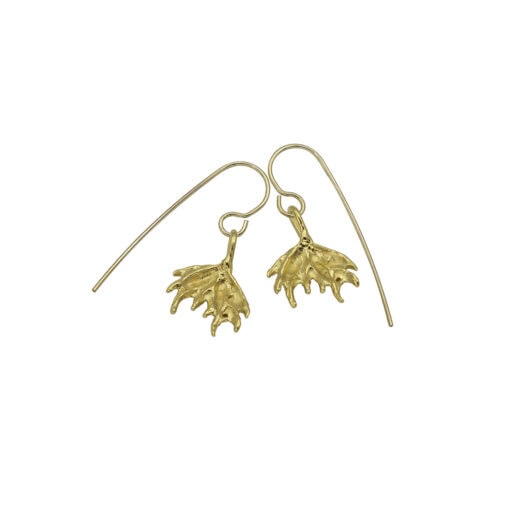 pewa tail earrings gold